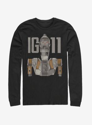 Star Wars The Mandalorian IG-11 Illustrated Long-Sleeve T-Shirt
