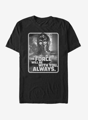 Star Wars Episode IX The Rise Of Skywalker With You C3PO T-Shirt