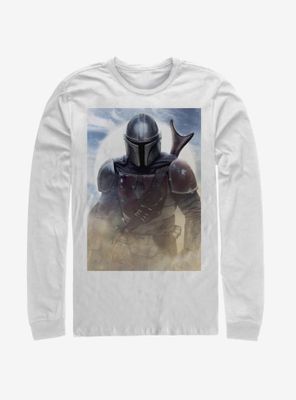 Star Wars The Mandalorian Warrior Poster Long-Sleeve T-Shirt