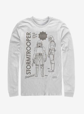 Star Wars The Mandalorian Trooper Poster Long-Sleeve T-Shirt