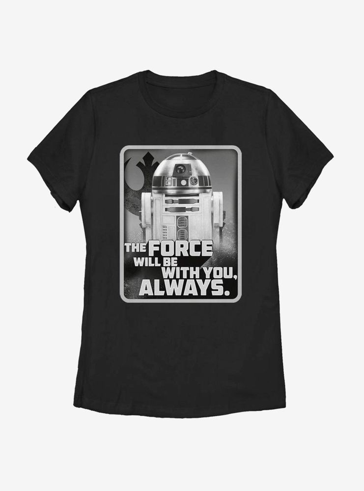 Star Wars Episode IX The Rise Of Skywalker With You R2D2 Womens T-Shirt