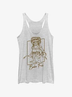 Star Wars Episode IX The Rise Of Skywalker Babu Outline Womens Tank Top