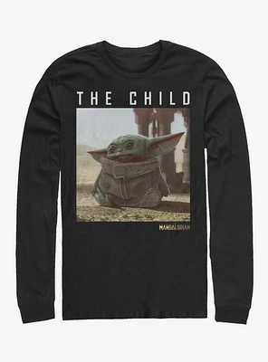Star Wars The Mandalorian Child Green Long-Sleeve T-Shirt