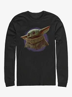 Star Wars The Mandalorian Child Purple Ball Long-Sleeve T-Shirt