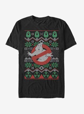 Ghostbusters Logo Christmas Pattern T-Shirt