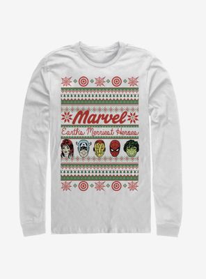 Marvel Avengers Merriest Heroes Long-Sleeve T-Shirt