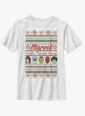 Marvel Avengers Merriest Heroes Youth T-Shirt