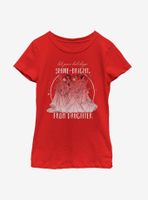 Disney Princesses Shine Bright Daughter Youth Girls T-Shirt