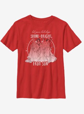Disney Princesses Shine Bright Son Youth T-Shirt