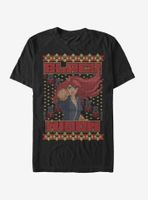 Marvel Black Widow Christmas Pattern T-Shirt