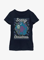 Disney Monsters University Scary Christmas Youth Girls T-Shirt