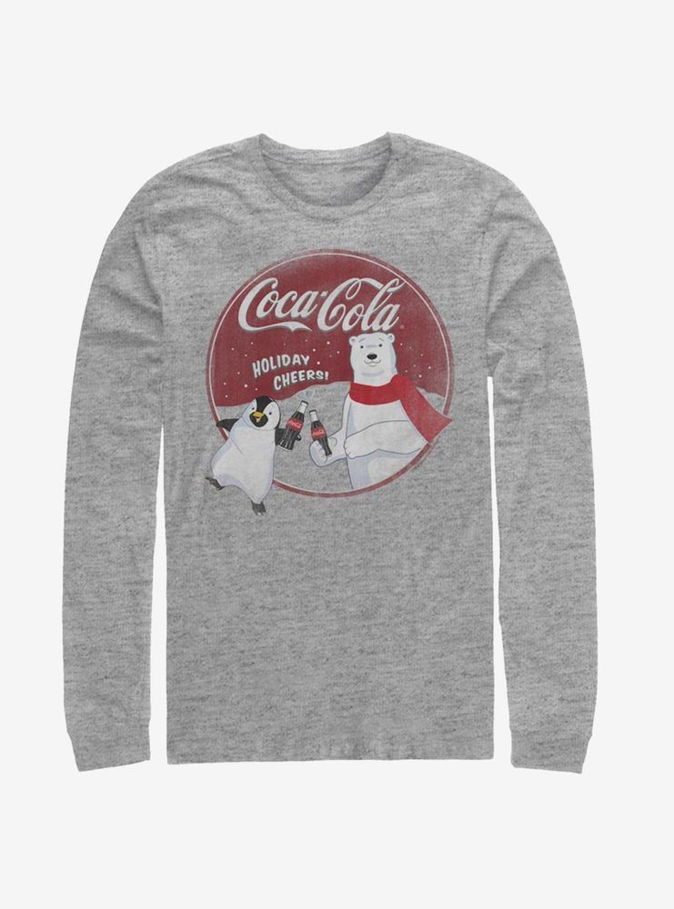 Coca Cola Holiday Cheers Bear Long-Sleeve T-Shirt