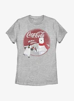 Coca Cola Holiday Cheers Bear Womens T-Shirt