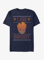 Marvel Guardians Of The Galaxy Groot Christmas Pattern T-Shirt