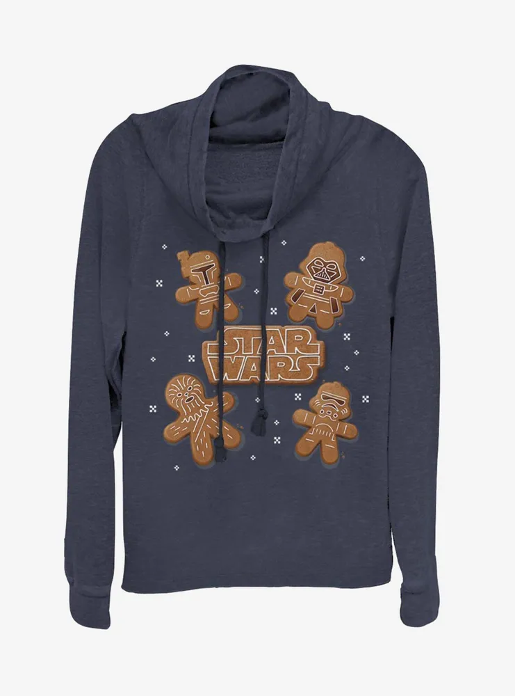 Star Wars Gingerbread Crew Cowlneck Long-Sleeve Womens Top