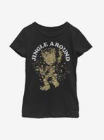 Marvel Guardians Of The Galaxy Jingle Groot Youth Girls T-Shirt