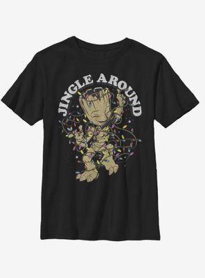 Marvel Guardians Of The Galaxy Jingle Groot Youth T-Shirt