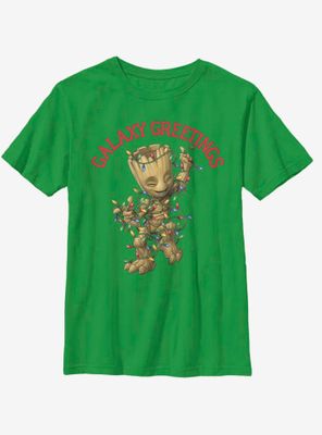 Marvel Guardians Of The Galaxy Christmas Baby Groot Youth T-Shirt