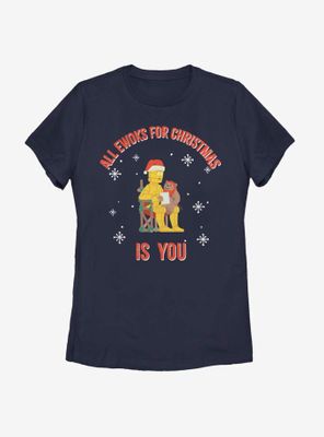 Star Wars Ewoks For Christmas Womens T-Shirt