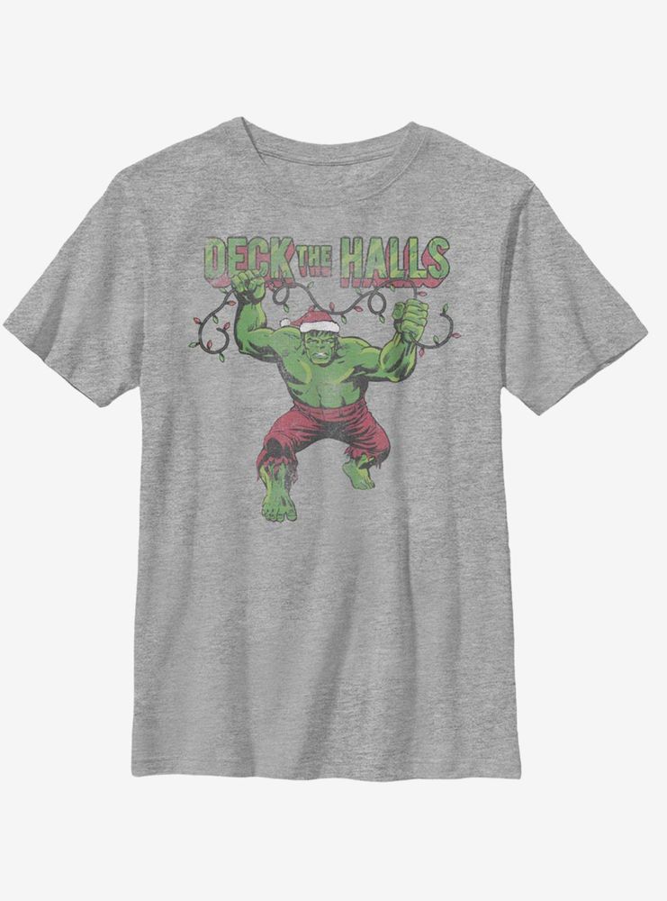 Marvel Hulk Deck The Halls Youth T-Shirt