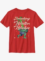 Marvel Hulk Smashing Winter Youth T-Shirt