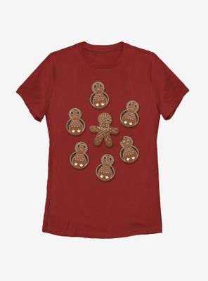 Star Wars Porg Chewie Holiday Cookies Womens T-Shirt