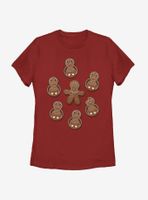 Star Wars Porg Chewie Holiday Cookies Womens T-Shirt