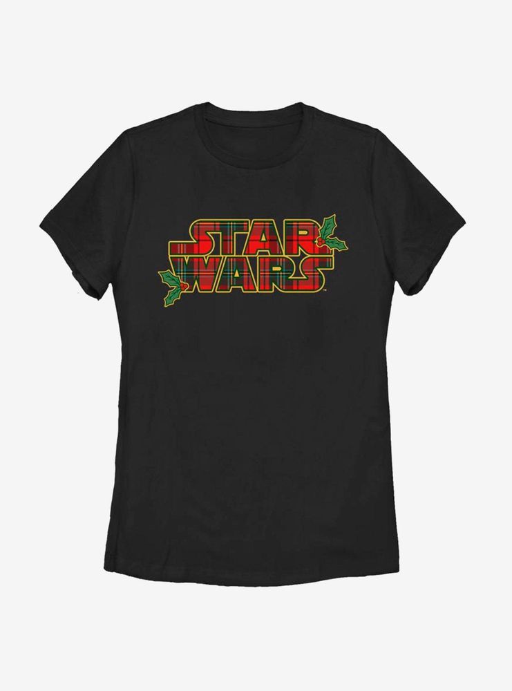 Star Wars Tartan Logo Womens T-Shirt