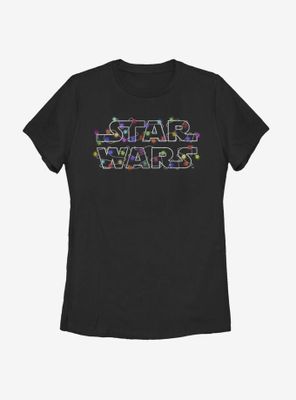 Star Wars Christmas Lights Womens T-Shirt
