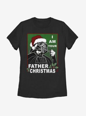 Star Wars Vader Father Christmas Womens T-Shirt
