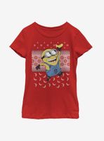 Despicable Me Minions Banana Christmas Youth Girls T-Shirt