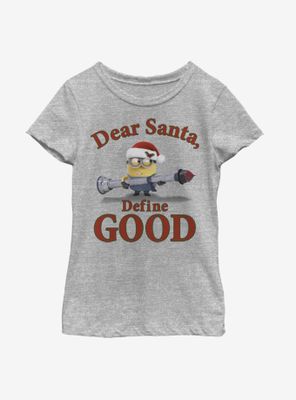 Despicable Me Minions Define Good Youth Girls T-Shirt