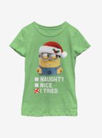 Despicable Me Minions I Tried Youth Girls T-Shirt