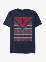 Marvel Spider-Man Spidey Logo Christmas Pattern T-Shirt