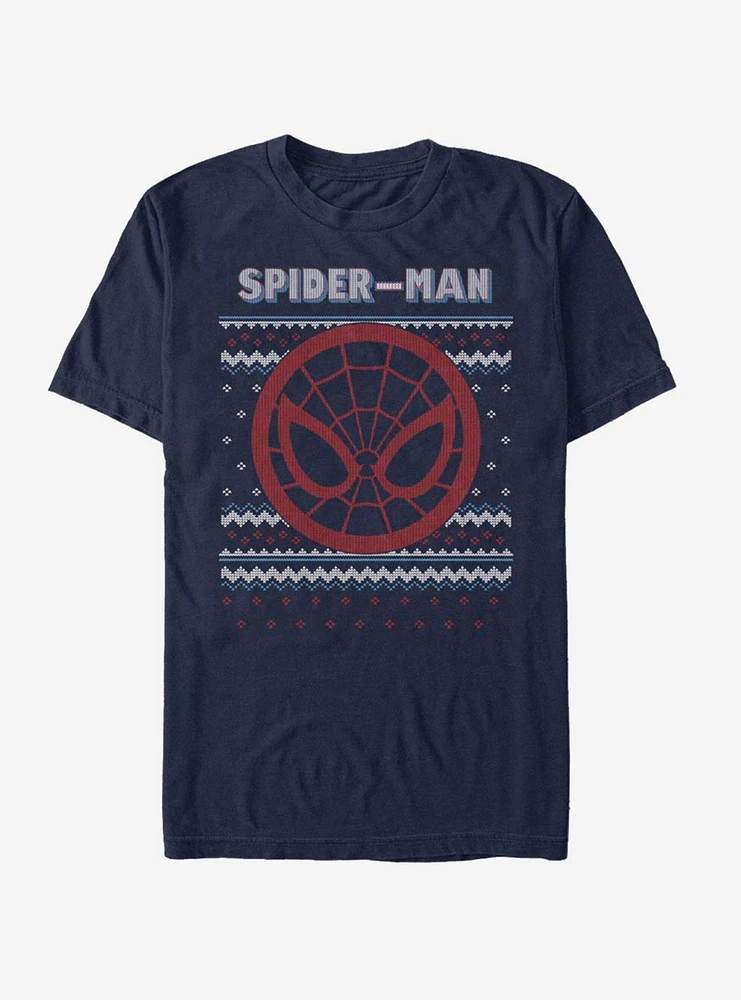 Marvel Spider-Man Spidey Christmas Pattern T-Shirt