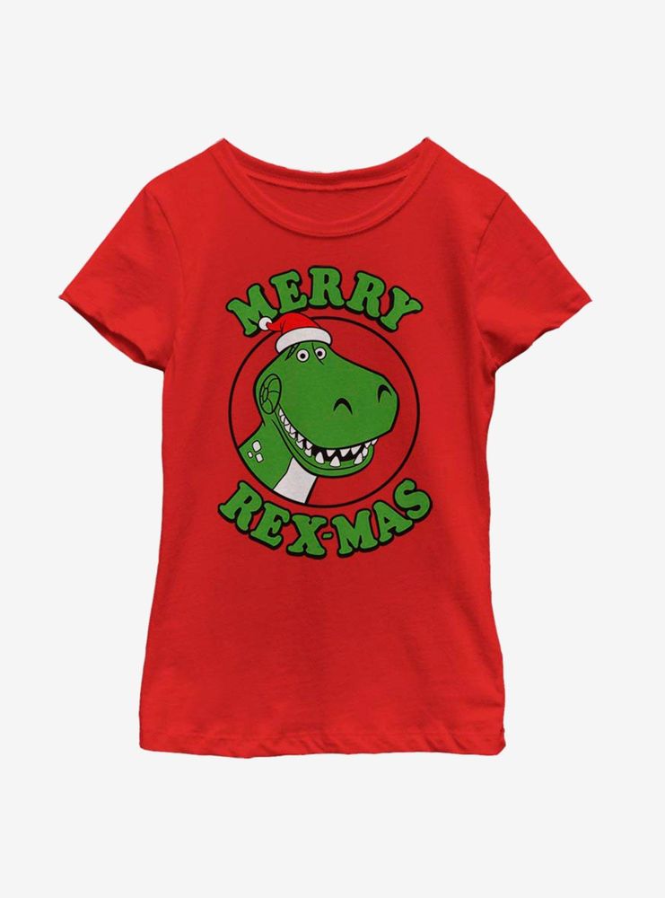 Disney Pixar Toy Story Merry Rexmas Youth Girls T-Shirt