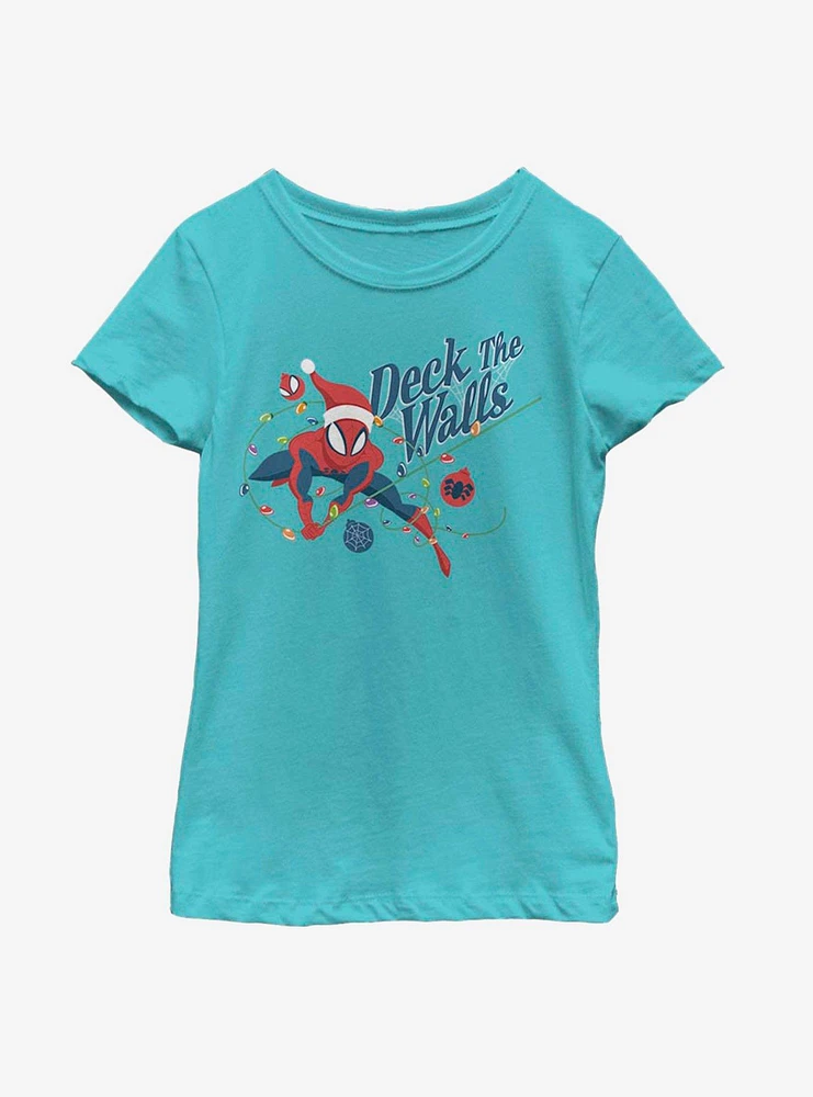 Marvel Spider-Man Deck The Walls Youth Girls T-Shirt