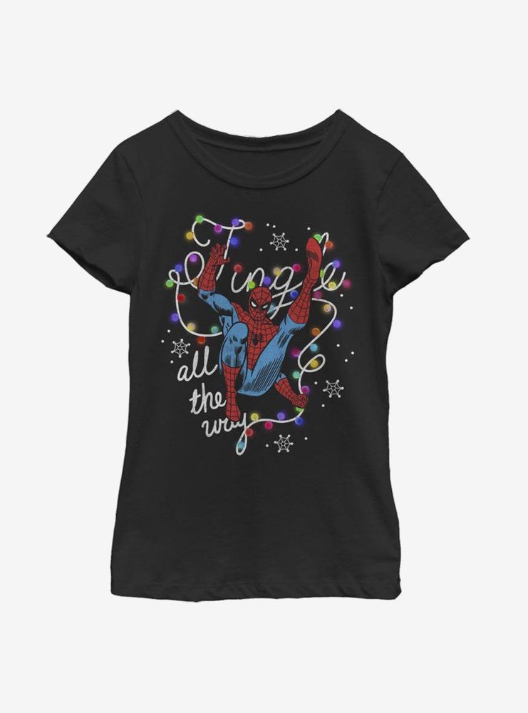 Marvel Spider-Man Jingle All The Way Youth Girls T-Shirt