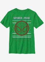 Marvel Spider-Man Spidey Christmas Pattern Youth T-Shirt