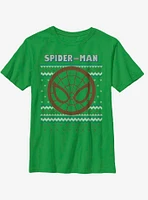 Marvel Spider-Man Spidey Christmas Pattern Youth T-Shirt