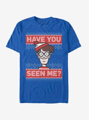 Where's Waldo Seen Me Christmas Pattern T-Shirt