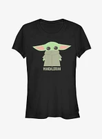 Star Wars The Mandalorian Child Covered Face Girls T-Shirt