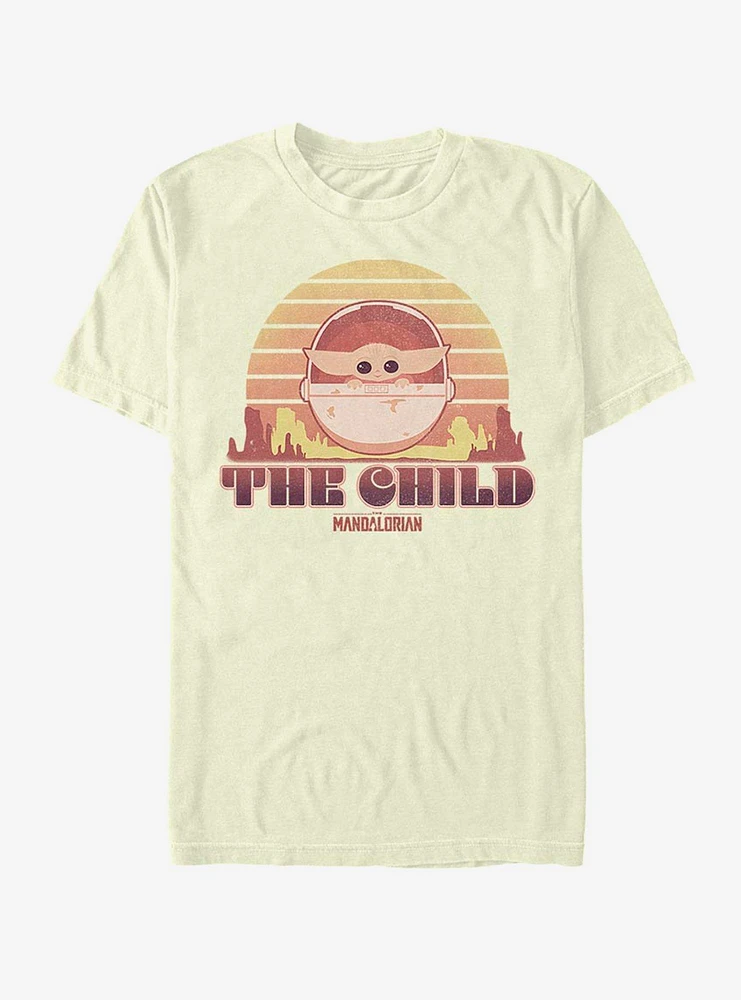 Star Wars The Mandalorian Child Sunset T-Shirt