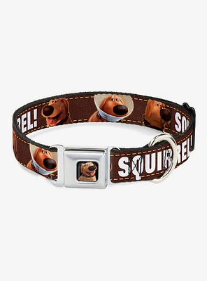 Disney Pixar Up Dug Poses Squirrel Dog Collar Seatbelt Buckle