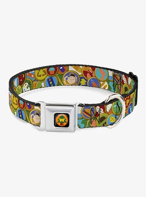 Disney Pixar Up Stacked Wilderness Explorers Badges Dog Collar Seatbelt Buckle