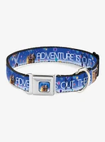 Disney Pixar Up Adventure Is Out There Carl on Porch House Balloons Dog Collar Seatbelt Buckle