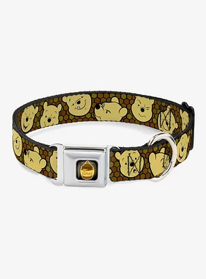 Disney Winnie the Pooh Expressions Honeycomb Dog Collar Seatbelt Buckle