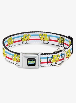 Spongebob Squarepants Mocking Pose Dog Collar Seatbelt Buckle