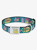 Spongebob Squarepants Patrick Gary Not Normal Dog Collar Seatbelt Buckle