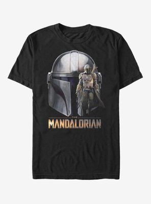 Star Wars The Mandalorian Mando Helmet T-Shirt